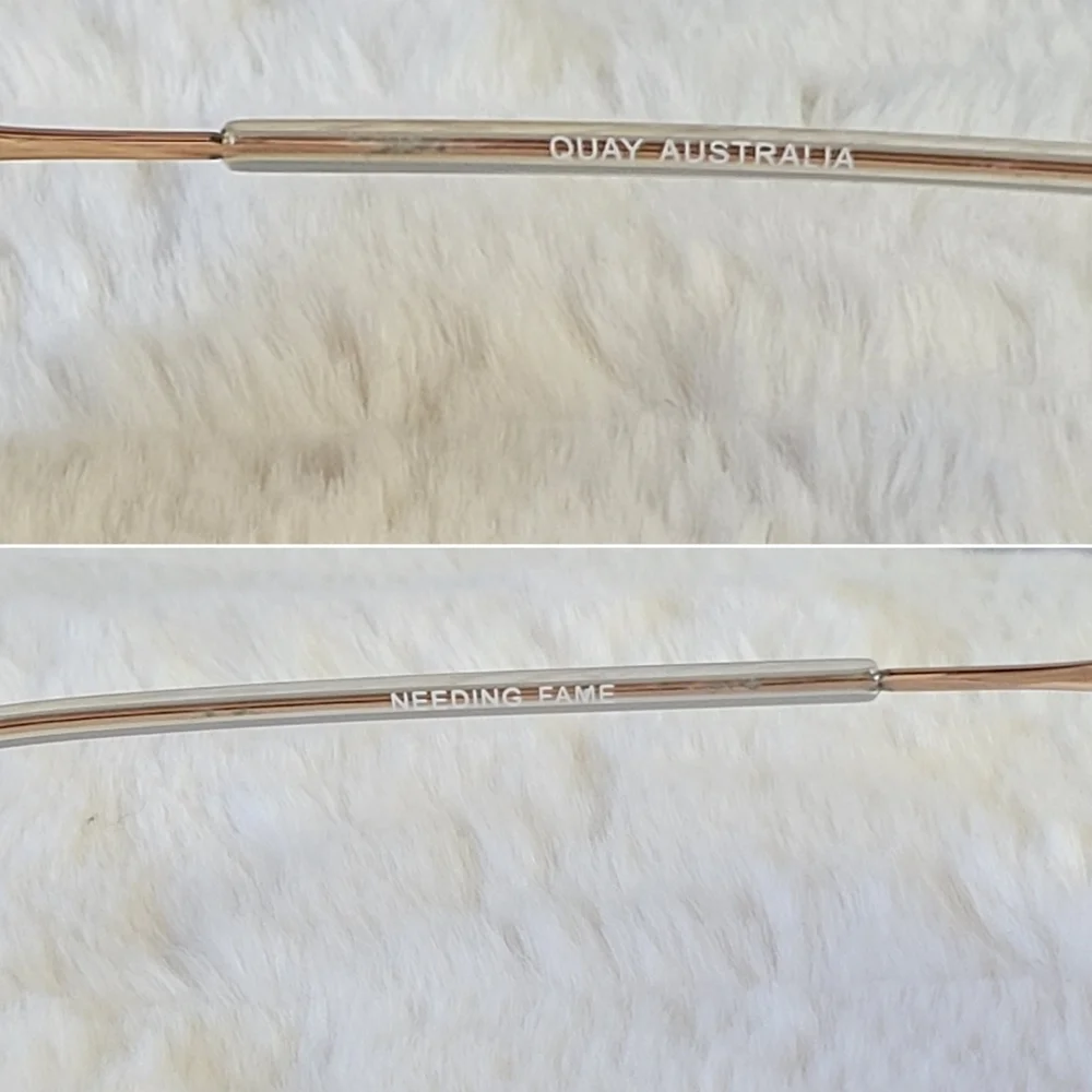 024 Quay Australia Aviator Sunglasses in Gold with Brown Gradient Lenses